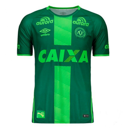 2016-17 Associação Chapecoense de Futebol Green Away Soccer Jersey